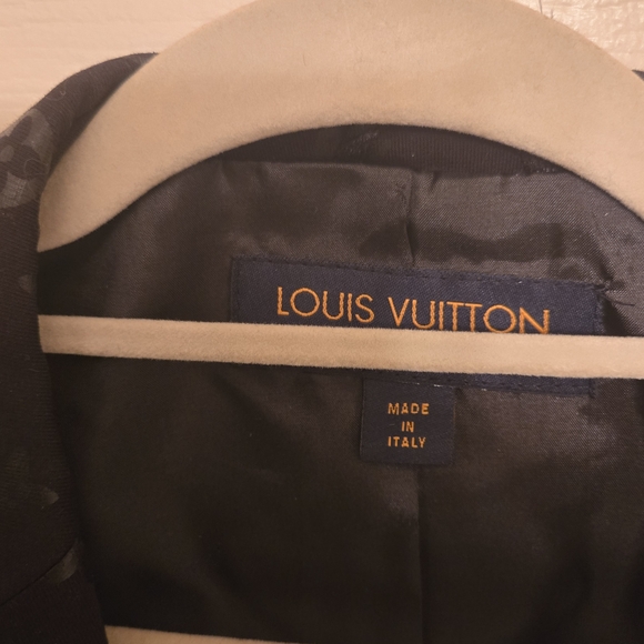 Louis Vuitton Black Monogram Blazer/Sport Coat 1,500 Size US 48 🔥🔥🔥 - Picture 3 of 13